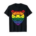 LGBT Papa Homosexuell Gay Pride Monat - Geometrisch Bär Bear T-Shirt