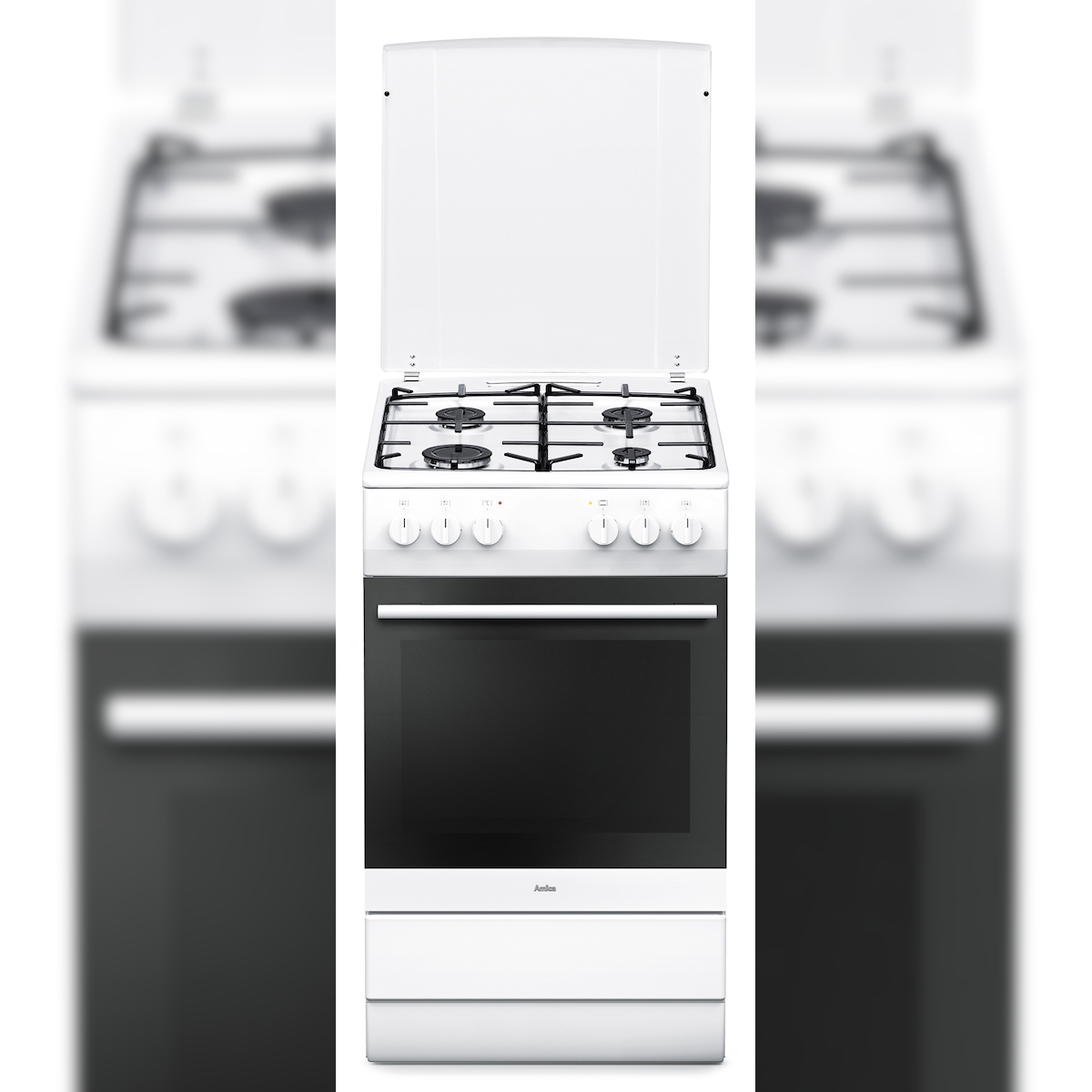 Amica SHEG 11557 W Standherd,Elektro-Gas 50cm/Weiß Image