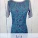 Lularoe Dresses | Lularoe Xs Julia Dress | Color: Blue/Gray | Size: Xs