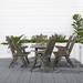 Havenside Home Surfside Eco-friendly 7-piece Wood Outdoor Dining Set with Foldable Armchairs