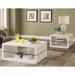 Modern Cube Design Living Room Accent Table Collection with Glass Shelf