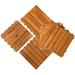 MCombo Deck Tiles 12"x12" 10Pcs, Acacia Wood WF01/02/22/33/44
