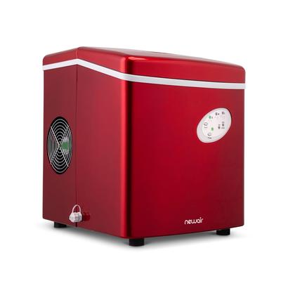 Newair 28 lbs/Day Countertop Bullet Ice Maker in Red with 3 Bullet Ice Cube Sizes