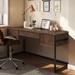 WYNDENHALL Brandt SOLID ACACIA WOOD Modern Industrial 60 inch Wide Desk in Rustic Natural Aged Brown