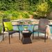 Riley Outdoor 3-Piece Square Wicker Chat Set by Christopher Knight Home