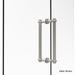 Allied Brass 12-inch Contemporary Back to Back Shower Door Pull with Twisted Accent