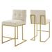 Privy Counter Stool Upholstered Fabric Set of 2 - N/A