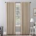 Sun Zero Amherst Velvet Noise Reducing Thermal Extreme Total Blackout Back Tab Curtain Panel, Single Panel