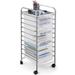 Costway 10 Drawer Rolling Storage Cart Scrapbook Paper Office School - See Details