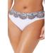 Plus Size Women's Hipster Swim Brief by Swimsuits For All in Foil Black Lace Print (Size 4)