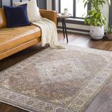 Bourget 8'10" x 13' Traditional Traditional Persian Medallion Cream/Dark Blue/Denim/Medium Gray/Olive/Light Beige/Mustard/Rust/Brick Red/Rust/Navy Area Rug - Hauteloom