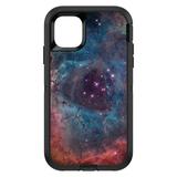 DistinctInk Custom SKIN / DECAL compatible with OtterBox Defender for iPhone 11 Pro MAX (6.5 Screen) - Purple Blue Pink Rosette Nebula - Show Your Love of Astronomy