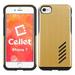 Cellet Dual Layer Anti-Slip Aviator Series Case for Apple iPhone 8/7 - Matte Gold/Black