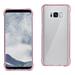 Samsung Galaxy S8 Edge/ S8 Plus Clear Bumper Case With Air Cushion Protection In Clear Hot Pink
