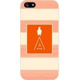 OTM Critter Collection iPhone 5 Case STRIPES Orange Penguin