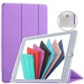 DuraSafe Cases iPad Mini 5 7.9 Inch 2019 [ Mini 5th Gen ] A2133 A2124 A2126 A2125 MUQY2LL/A MUQW2LL/A MUQX2LL/A MUU62LL/A Trifold Hard Smart PC Translucent Back Cover - Purple