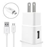 Accessory Kit 2 in 1 Charger Set For Google Nexus 7 Cell Phones [3.1 Amp USB Wall Charger + 3 Feet Micro USB Cable] White