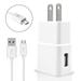 Accessory Kit 2 in 1 Charger Set For Google Nexus 7 Cell Phones [3.1 Amp USB Wall Charger + 3 Feet Micro USB Cable] White