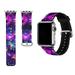 WIRESTER PU leather Leather Band Replacement Strap for 42/44mm Apple Watch Band - Purple Nebula Galaxy