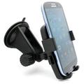 Easy Mount Car Phone Holder Windshield Swivel Cradle Z2J Compatible With Samsung Galaxy S5 Active S10 5G On5 Note9 Note8 Note 4 3 J7 (2018) Refine J5 J3 Emerge 5 Mega 2 (2018) Halo Avant