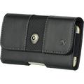 ZTE Z MAX Pro ZTE ZMAX Pro ZTE Carry Z981 EXTRA LARGE Horizontal Leather Pouch Carrying Case Holster Belt Clip Magnetic Closure Fits- Black3