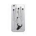 OTM Prints Clear Phone Case Saguaro & Skull- Black & White - iPhone 6/6s/7/7s