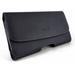 Lenovo P2 Case Premium Leather Pouch Holster Belt Case w/ Clip / Loops for Lenovo P2 (Perfect Size for Phone Only NOT for Phone w/Cover or Skin on It) Black