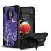 Beyond Cell Hyber Series Dual Layer Shockproof Stand Case and Atom Cloth for LG Tribute Empire - Purple Night