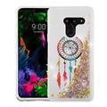 LG G8 ThinQ Phone Case Luxury BLING Shiny Hybrid Liquid Glitter Quicksand Rubber Silicone Gel TPU Protective Hard Flowing Sparkling Floating Cover Dreamcatcher Stars Case for LG G8 Thinq