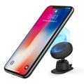 Ringke [Gear Car Mount] [Black] with Magnetic Pad Premium Car Phone Holder Smartphone Dashboard for iPhone Android Samsung Galaxy LG GPS Devices Google Car Phone Holder Accessory