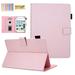 Dteck Universal 7.5-8.5 inch Tablet Case Multi-Angle Stand Flip Wallet Case with Cards Slots / Pen Holder Magnetic Buckle Cover for iPad Mini Kindle Fire HD 8 Galaxy Tab & Other 7.5-8.5 inch Tablet