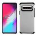 Samsung Galaxy S10 5G (6.7 ) Phone Case Protective High Impact Shock Absorption Heavy Duty 2 Layers Hybrid Armor Rubber Rugged Silicone Gel TPU Hard Cover SILVER Slim Case for Samsung Galaxy S10 5G