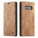 Galaxy S10e Case Magnetic Folio Flip Leather Wallet Case Stand with Card Slots Protective Cover For Samsung Galaxy S10e 5.8 inch Brown