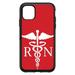 DistinctInk Custom SKIN / DECAL compatible with OtterBox Symmetry for iPhone 11 (6.1 Screen) - RN Registered Nurse Symbol - Show Your Support for Nurses