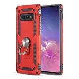 Samsung Galaxy S10e S10 E Phone Case with Ring Holder Kickstand 360Â° Rotation Ring Stand [Work w/ Magnetic Car Mount] Hybrid Rugged Protective Case RED Cover for Samsung Galaxy S10 E /S10e (5.8 )