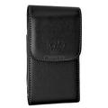 LG G4 LARGE Premium High Quality Vertical Leather Pouch Holster with Magnetic Closure and Swivel Belt Clip - FITS w/ OTTERBOX CASE ON THE PHONE