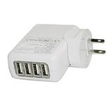 EpicDealz Universal 4 Port Wall USB Travel Home to AC Power Adapter 2.1 Amp Charger For Blackberry Curve 8330/8300 - White