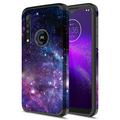 Moto G8 Play Case Motorola One Macro Case KAESAR Hybird Drop Protection Sleek Slim Dual Layer Shockproof Colorful Graphic Armor Case For Moto G8 Play (Galaxy Stardust)