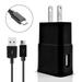 For LG Exalt LTE/ Wine LTE Cell Phones Accessory Kit 2 in 1 Charger Set [3.1 Amp USB Wall Charger + 3 Feet Micro USB Cable] Black