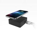 Mophie powerstation hub - Portable battery hub with foldable AC power prongs - Compatible with Qi-enabled devices smartphones tablets and other USB devices - Black (401102474)