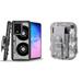 Bemz Armor Samsung Galaxy S20 6.2 inch Case Bundle: Heavy Duty Rugged Holster Combo Protection Cover with 600D Waterproof Nylon Material Storage Pouch - (Retro Cassette/ACU Pixel Camo)