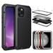 Gorilla Glass Aluminum Metal iPhone 11 Case (Black) Heavy Duty Military Grade Shockproof and Scratch Resistant Protection Rugged Outdoor Travel