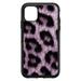 DistinctInk Custom SKIN / DECAL compatible with OtterBox Symmetry for iPhone 11 (6.1 Screen) - Purple Black Leopard Fur Skin Print
