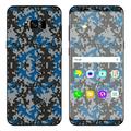 Skin Decal For Samsung Galaxy S8 Plus / Digi Camo Team Colors Camouflage Blue Grey