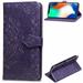 iPhone Xs Max Wallet Cases and Covers Allytech Slim Premium PU Flip Stand Cover Mandala Embossed Full Body Protection with Card Holder Magnetic Closure for iPhone Xs Max Purple
