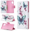 Allytech Galaxy Note 10 Pro Case Allytech PU Leather Cute Pattern Design Girls Women Folio Stand Shockproof Full Protective Wallet Cases Covers for Samsung Galaxy Note 10 Pro Butterfly