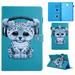 Galaxy Tab A 10.5 2018 Case - Allytech Premium PU Leather Stand Smart Case with Auto Wake/Sleep & Card Slots for Samsung Galaxy Tab A 10.5 inch 2018 Model (SM-T590/T595/T597) Snow Leopard
