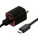 18W USB Adaptive Fast Home Charger 6ft Cable for Verizon LG G Pad 7.0 - AT&T LG G Pad 7.0 - Verizon LG G Pad 10.1 - Verizon Motorola Droid Turbo 2 - Verizon Verizon Ellipsis 8