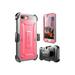 SUPCASE Unicorn Beetle Pro Holster - Protective case for cell phone - rugged - polycarbonate thermoplastic polyurethane (TPU) - gray pink