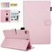 iPad mini 7.9 Tablet Case Dteck Pure Color PU Leather Flip Folio Stand Case Cover Built-in Card Slots & Money Pocket Magnetic Closure Compatible with Apple iPad mini 1 2 3 4 5 7.9 inch Rosegold